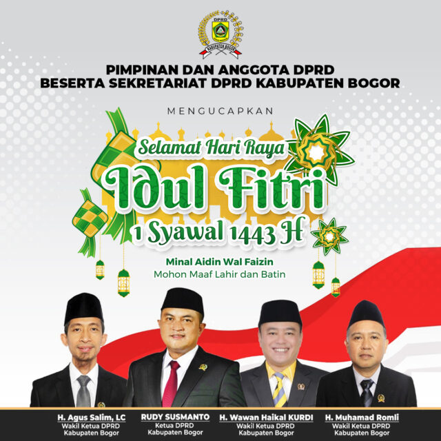 DPRD Kabupaten Bogor Mengucapkan Selamat Hari Raya Idul Fitri