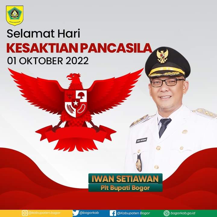 Plt Bupati Bogor Ucapkan Hari Kesaktian Pancasila 1 Oktober 2022