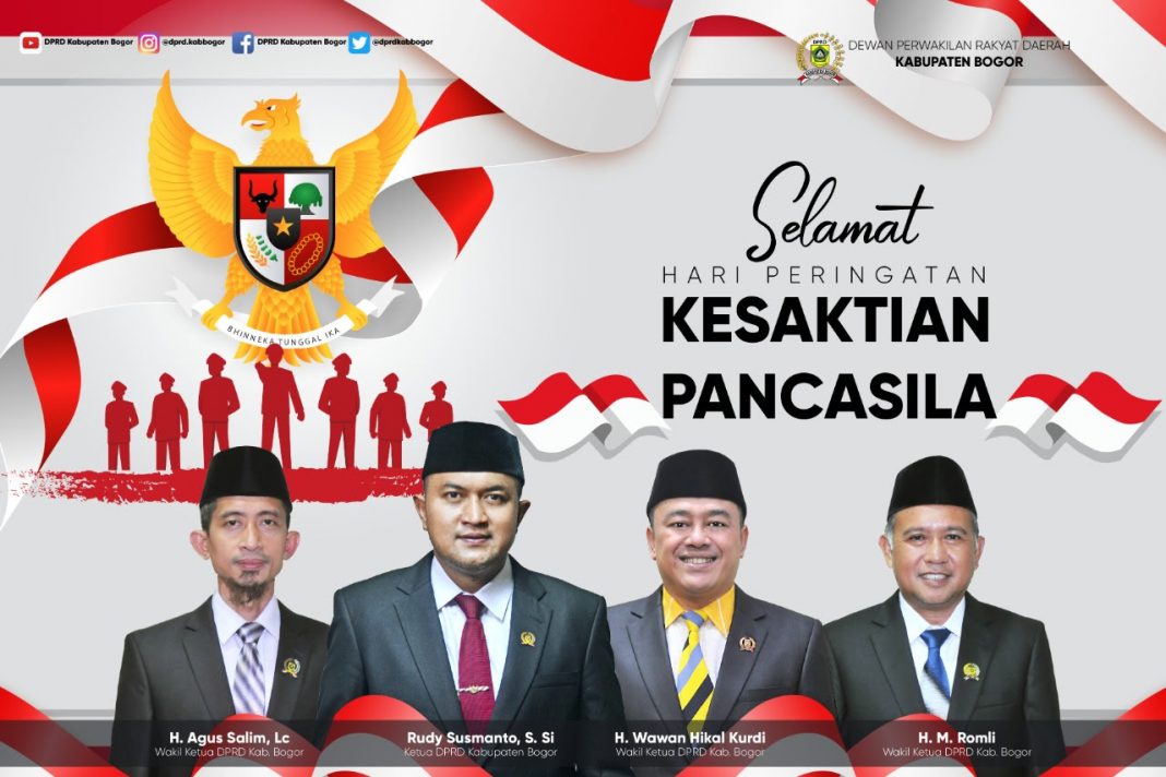 DPRD Bogor Ucapkan Hari Kesaktian Pancasila