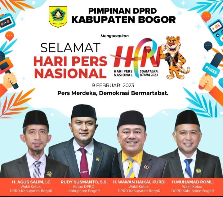 Pimpinan DPRD Kabupaten Bogor Ucapkan Selamat Hari Pers Nasional 2023