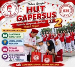 Jelang HUT ke-2, Gapersus Siapkan Santunan Anak Yatim dan Beragam Kegiatan Sosial